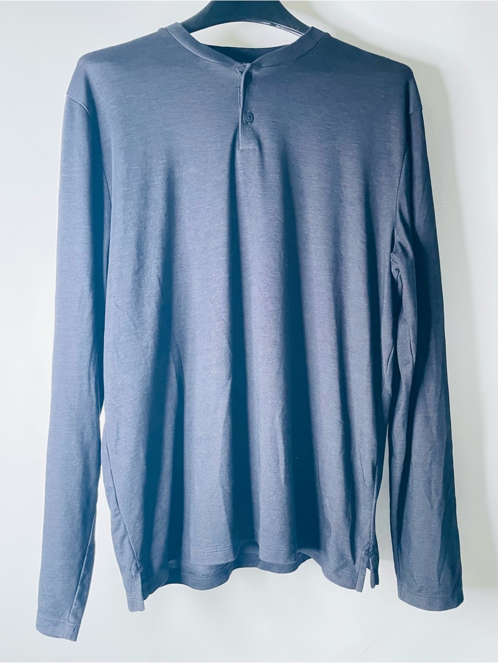 Marc Anthony Navy Blue Long-Sleeve Henley